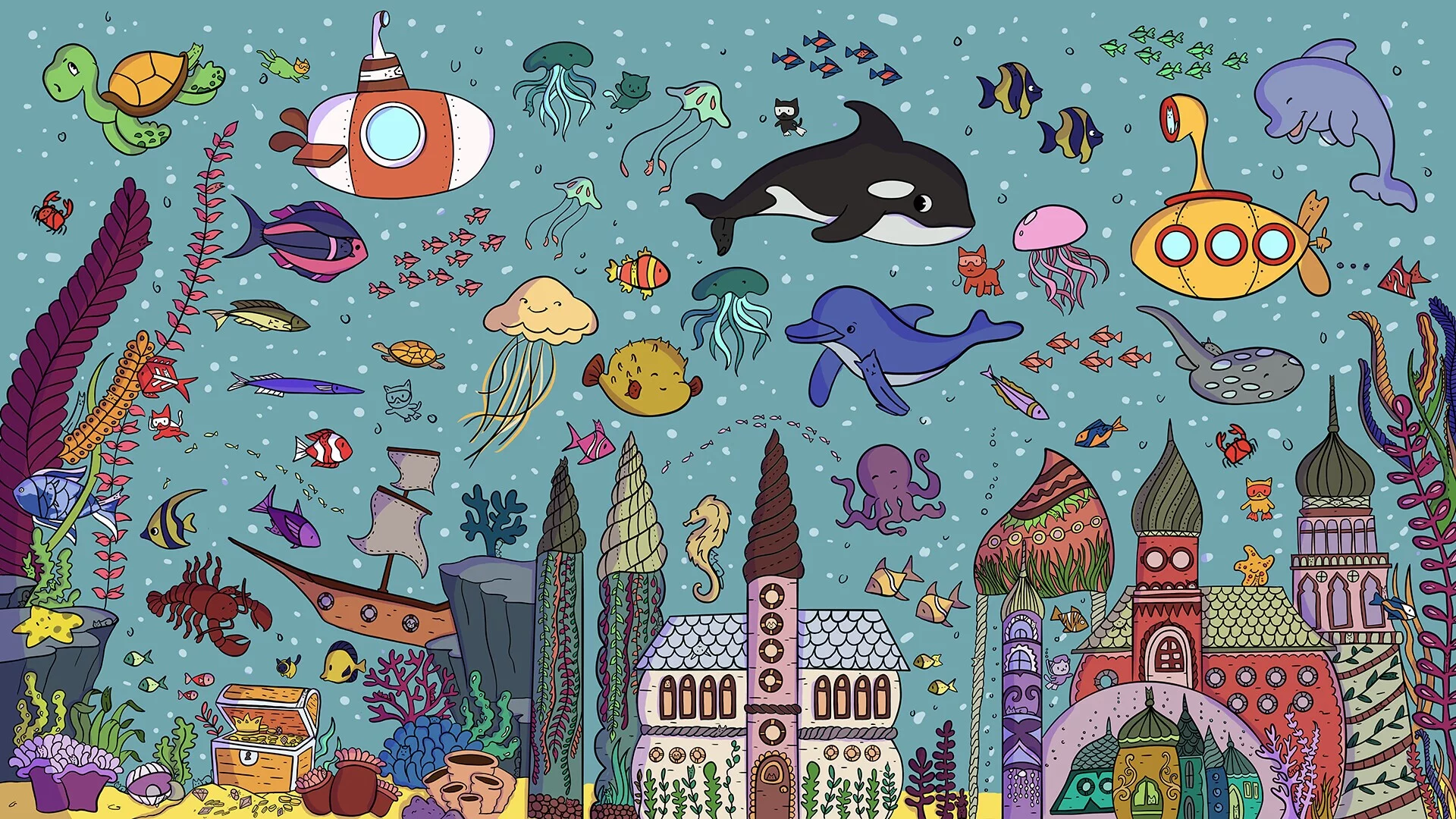 Изображение игры: 100 Sea Cats