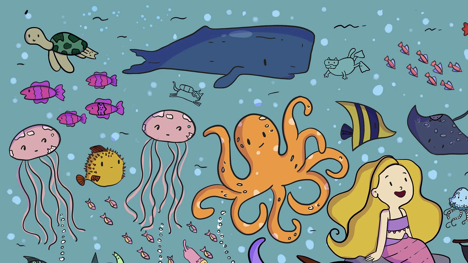 Изображение игры: 100 Sea Cats
