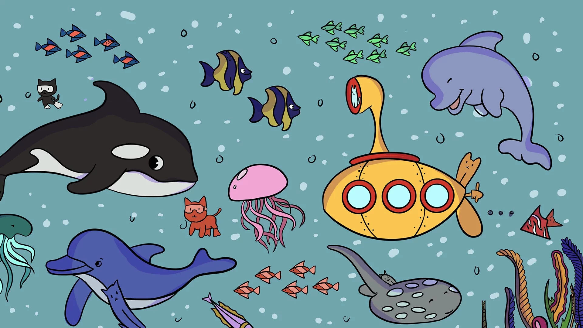 Изображение игры: 100 Sea Cats