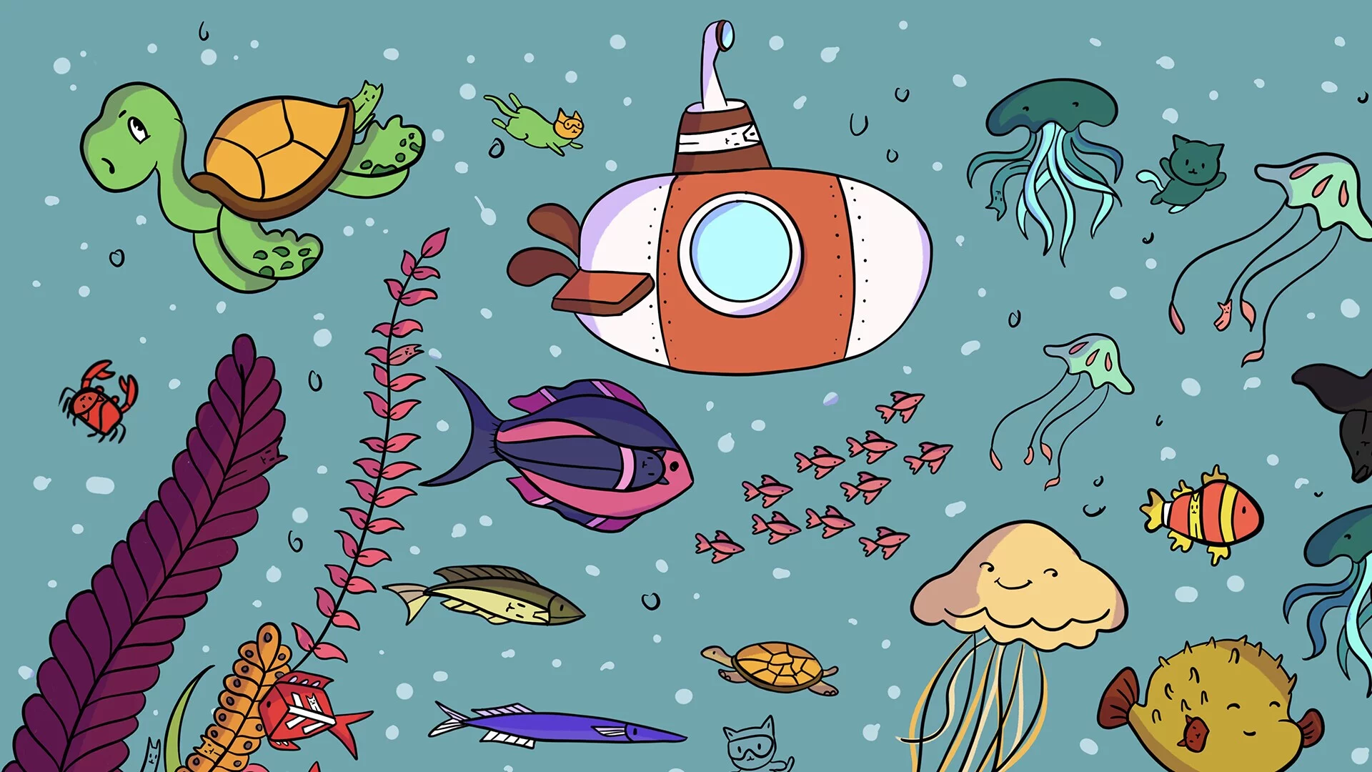 Изображение игры: 100 Sea Cats