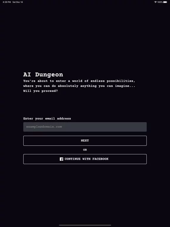 Изображение игры: AI Dungeon