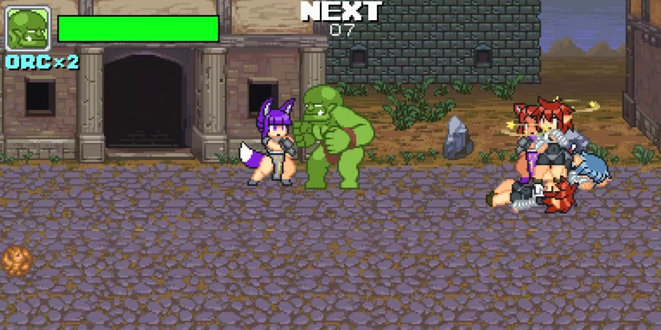 Изображение игры: Monster Girl Conquest Records Battle Orc