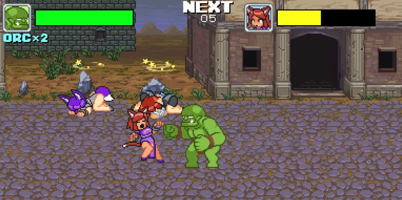 Изображение игры: Monster Girl Conquest Records Battle Orc