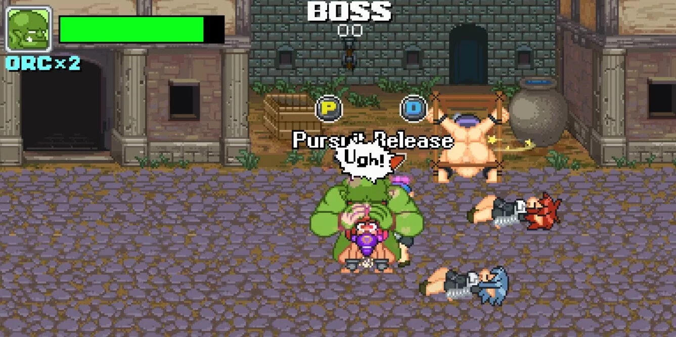 Изображение игры: Monster Girl Conquest Records Battle Orc