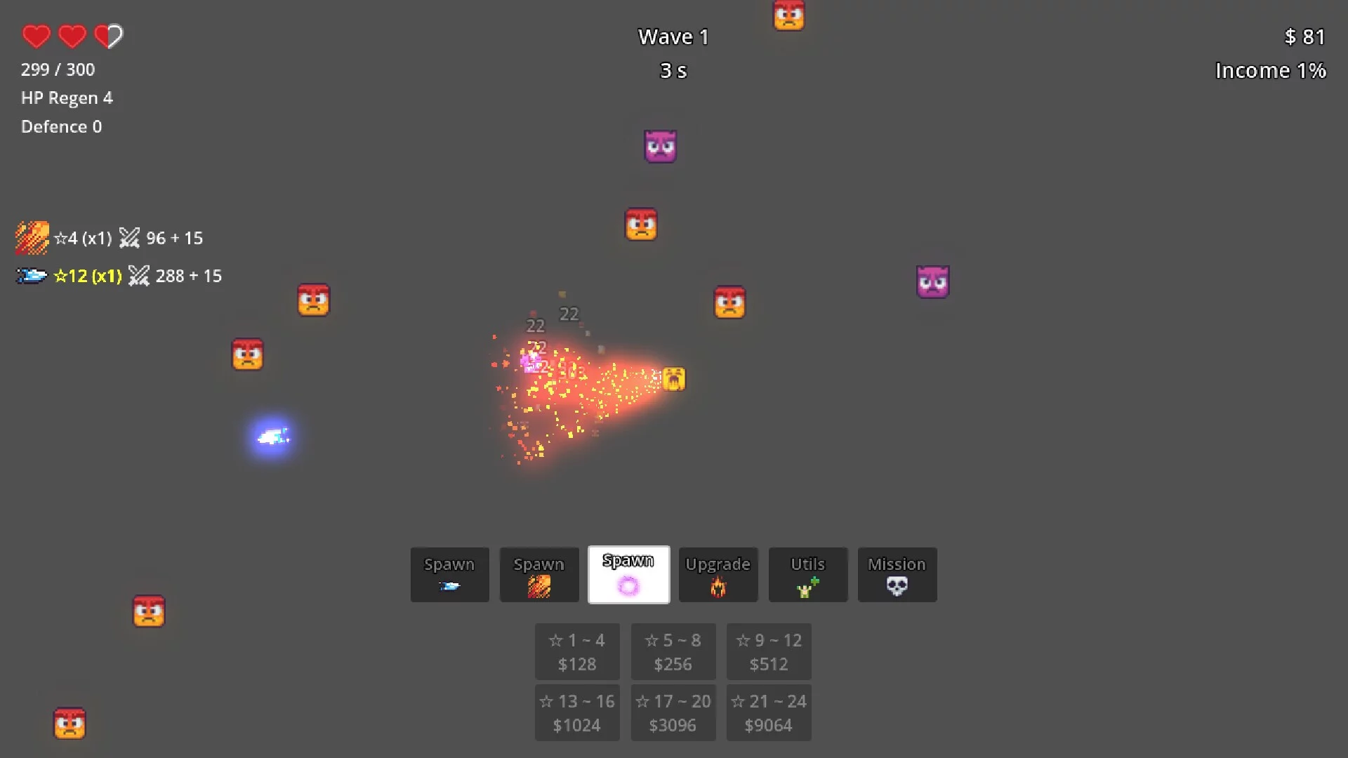 Изображение игры: Emoji Random Defence
