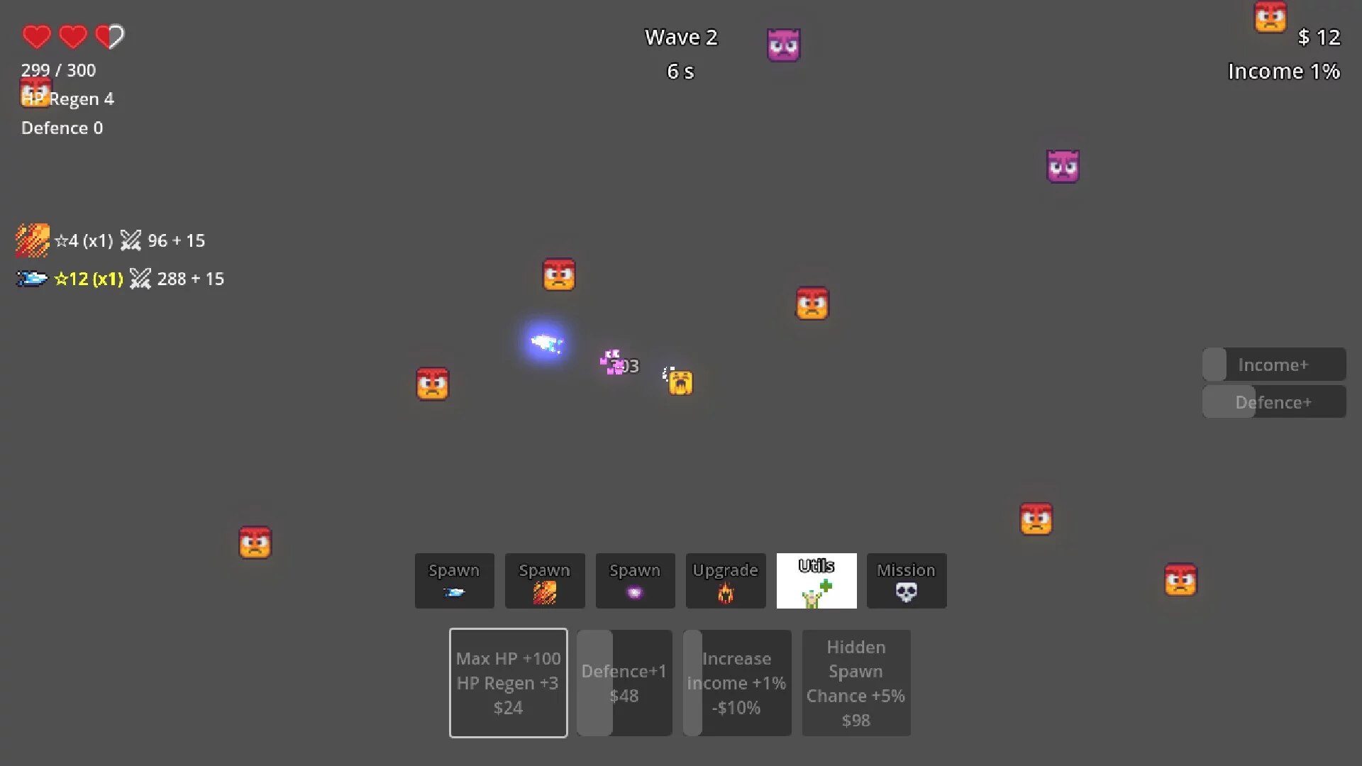 Изображение игры: Emoji Random Defence