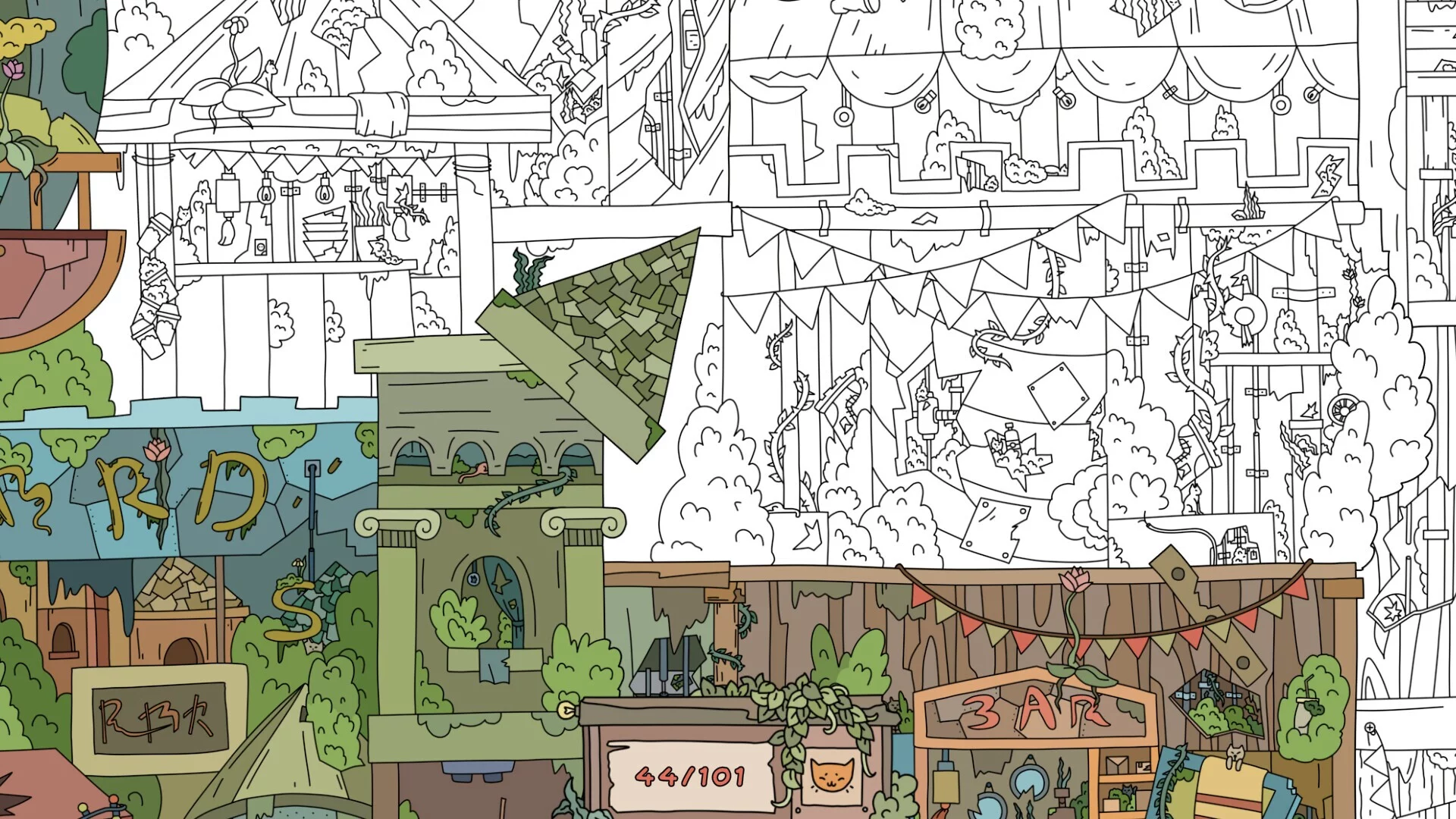 Изображение игры: Hidden Cats: Old Amusement Park