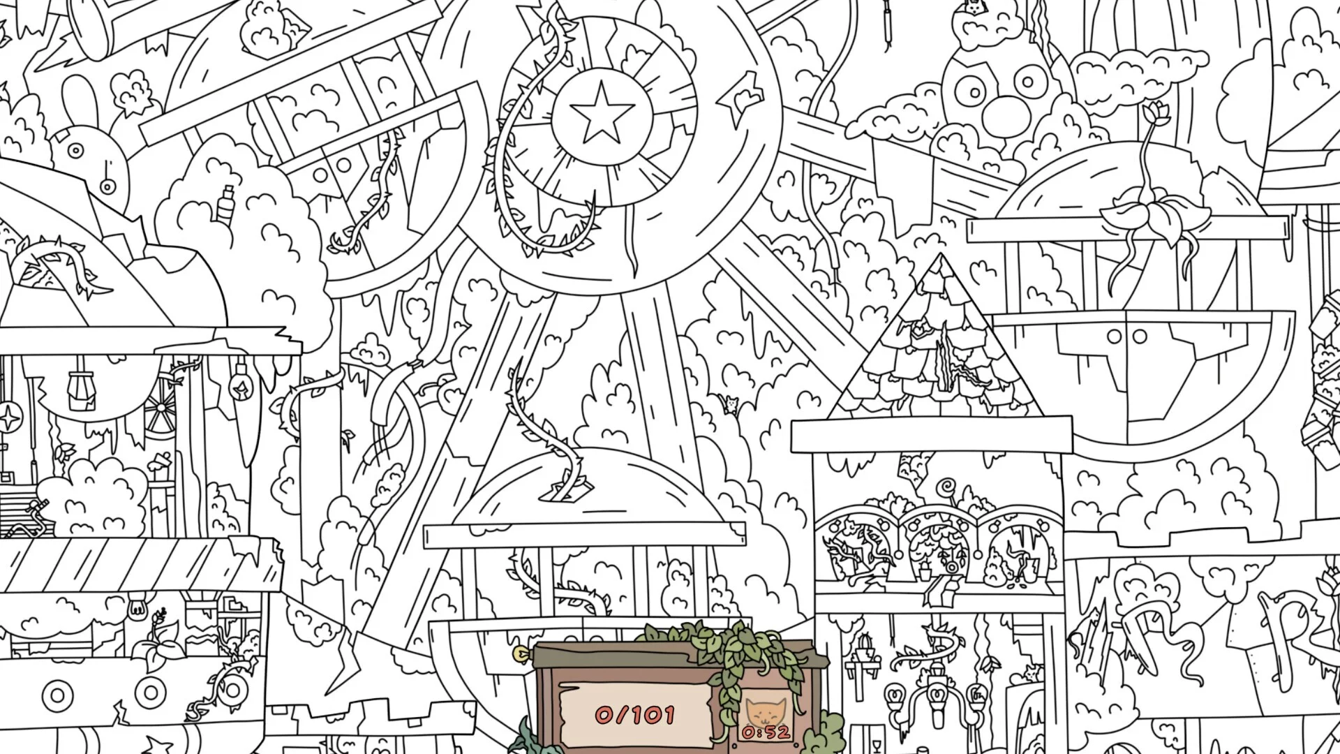 Изображение игры: Hidden Cats: Old Amusement Park