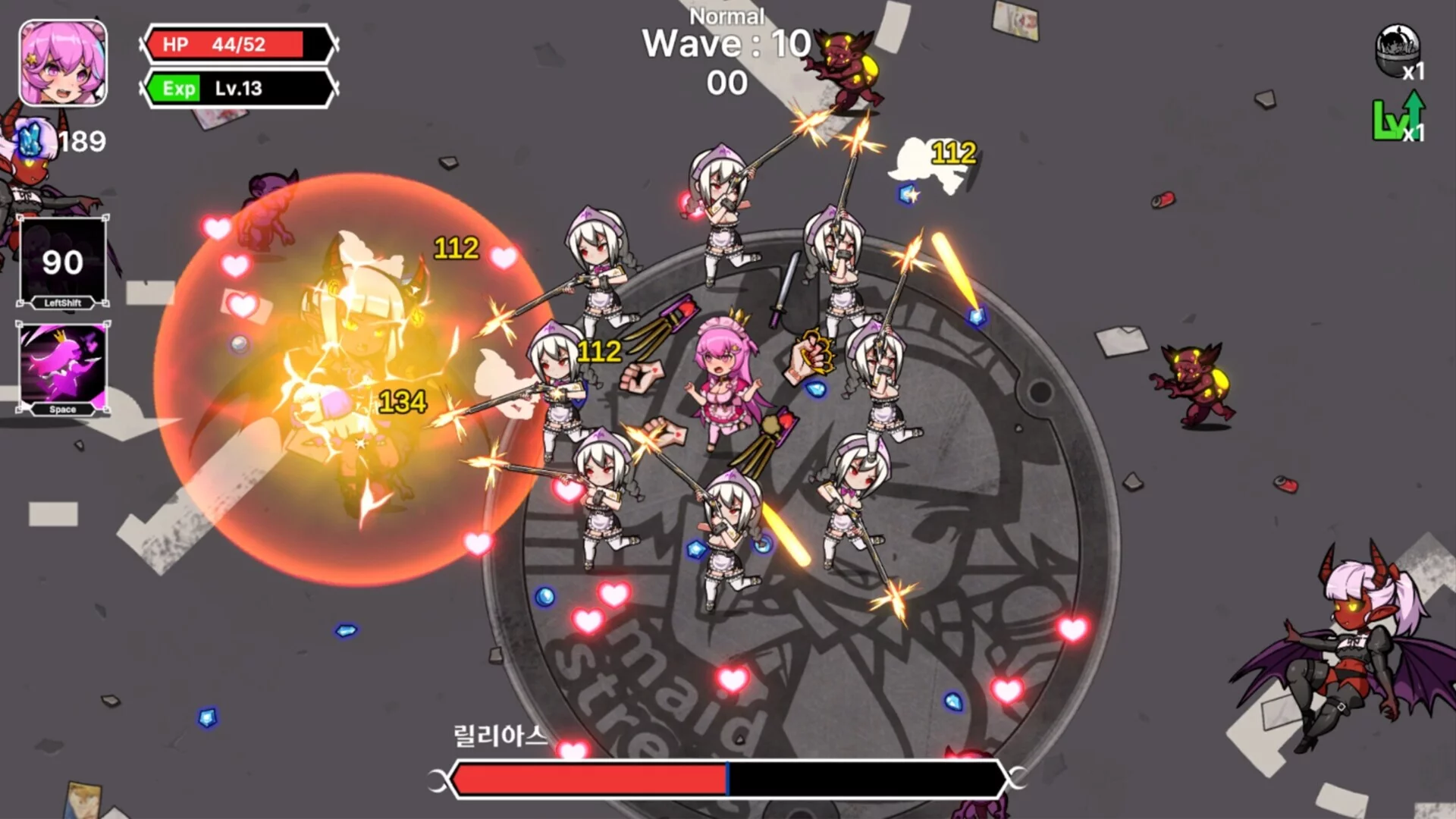 Изображение игры: Maid Survivors: Little Angels