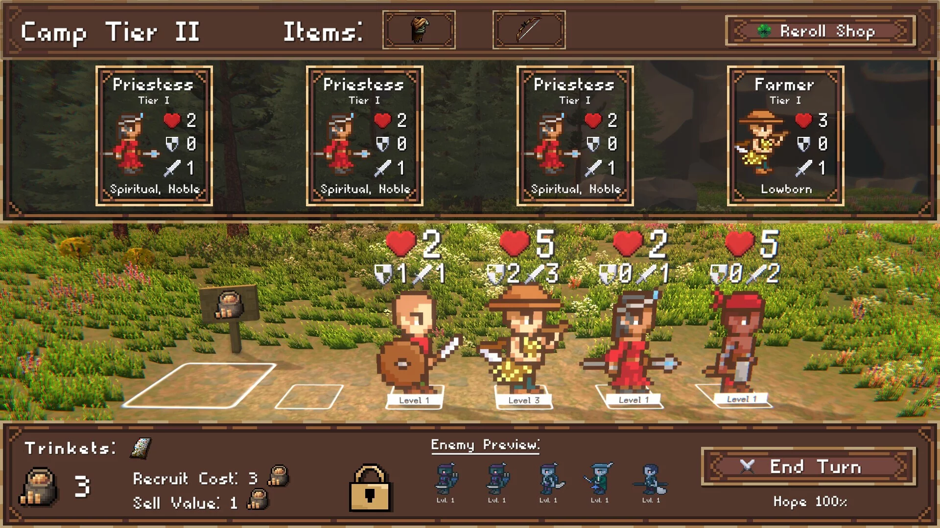 Изображение игры: Mirror Throne: Auto Battler