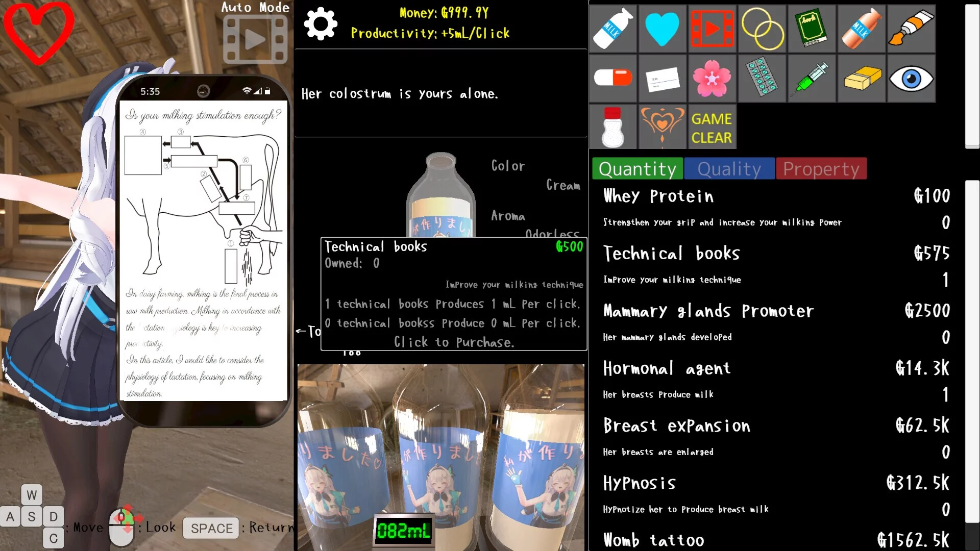 Изображение игры: Clicker Dairy