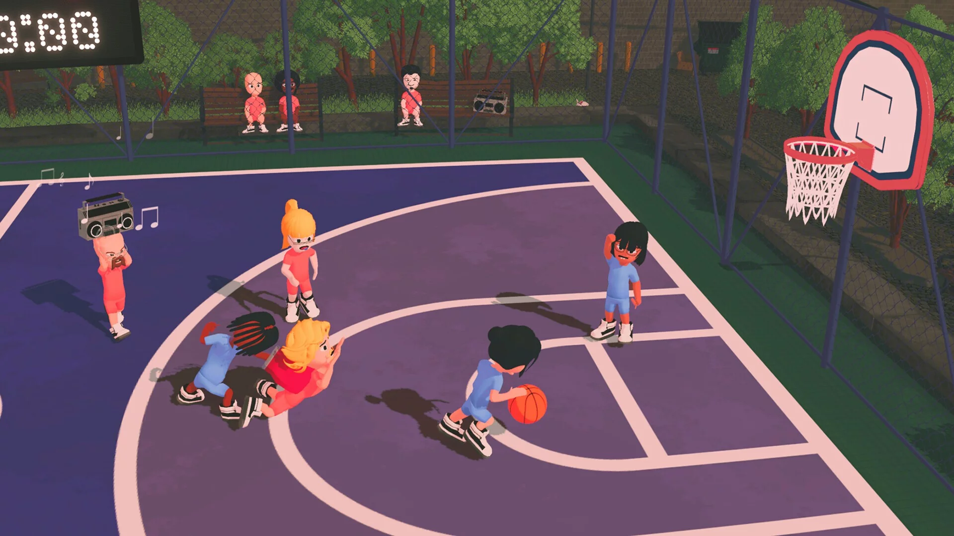 Изображение игры: Hoop Fighters: Party Basketball