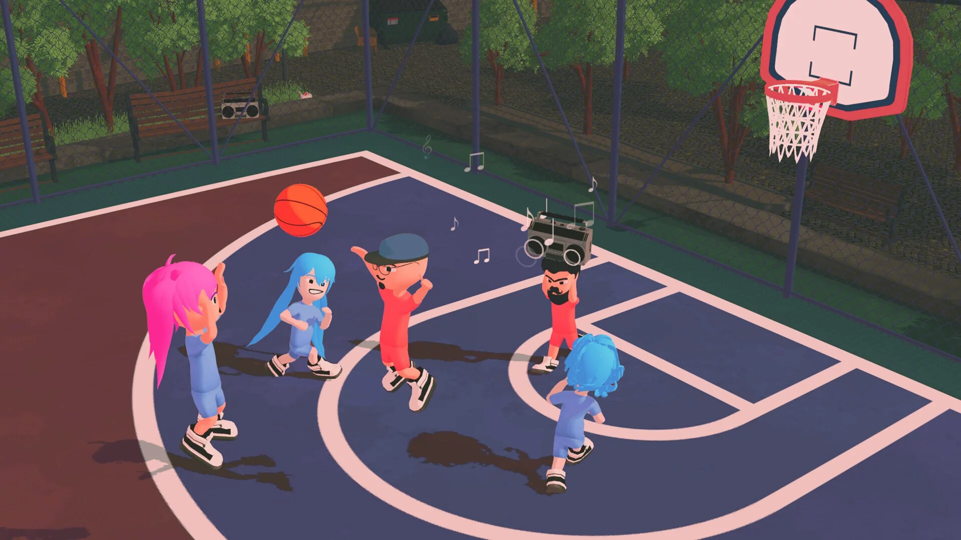 Изображение игры: Hoop Fighters: Party Basketball