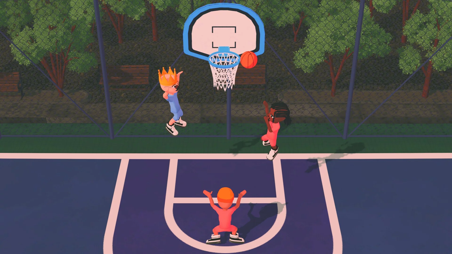Изображение игры: Hoop Fighters: Party Basketball