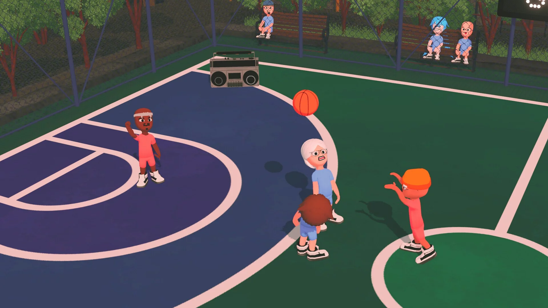 Изображение игры: Hoop Fighters: Party Basketball