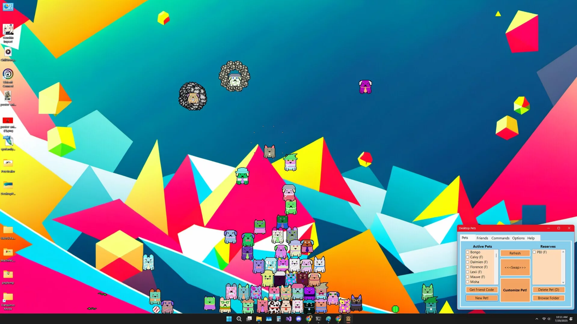 Изображение игры: Datquinso Desktop Pets