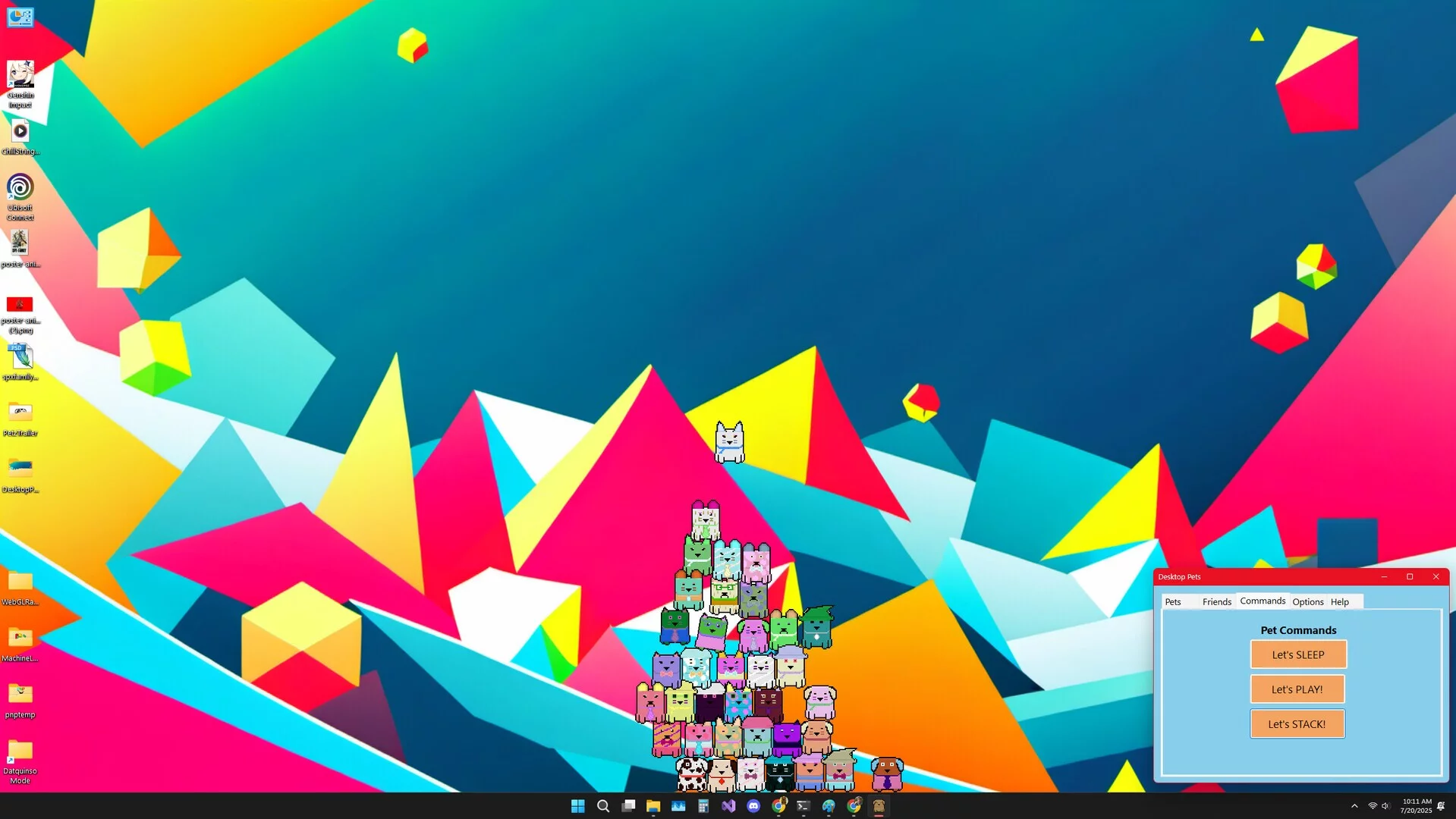 Изображение игры: Datquinso Desktop Pets