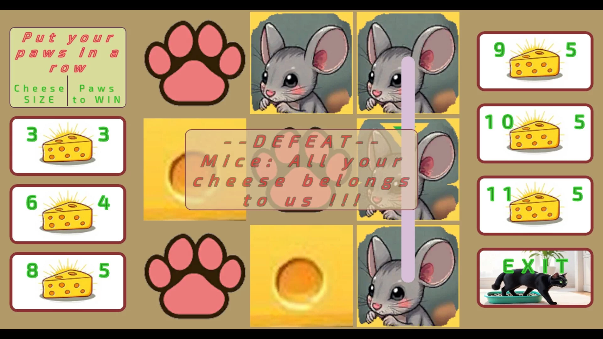 Изображение игры: CheeseCatToe