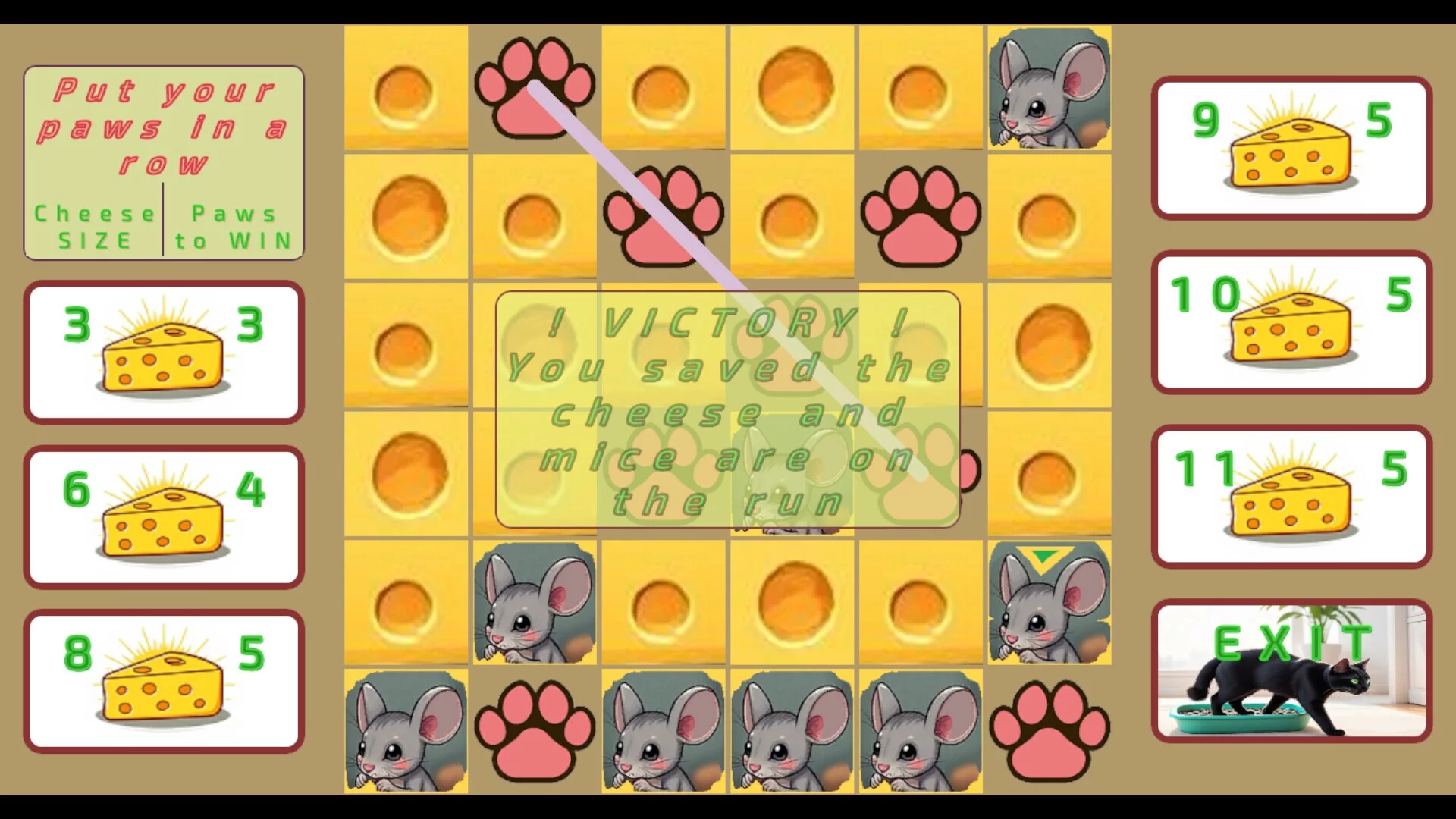 Изображение игры: CheeseCatToe