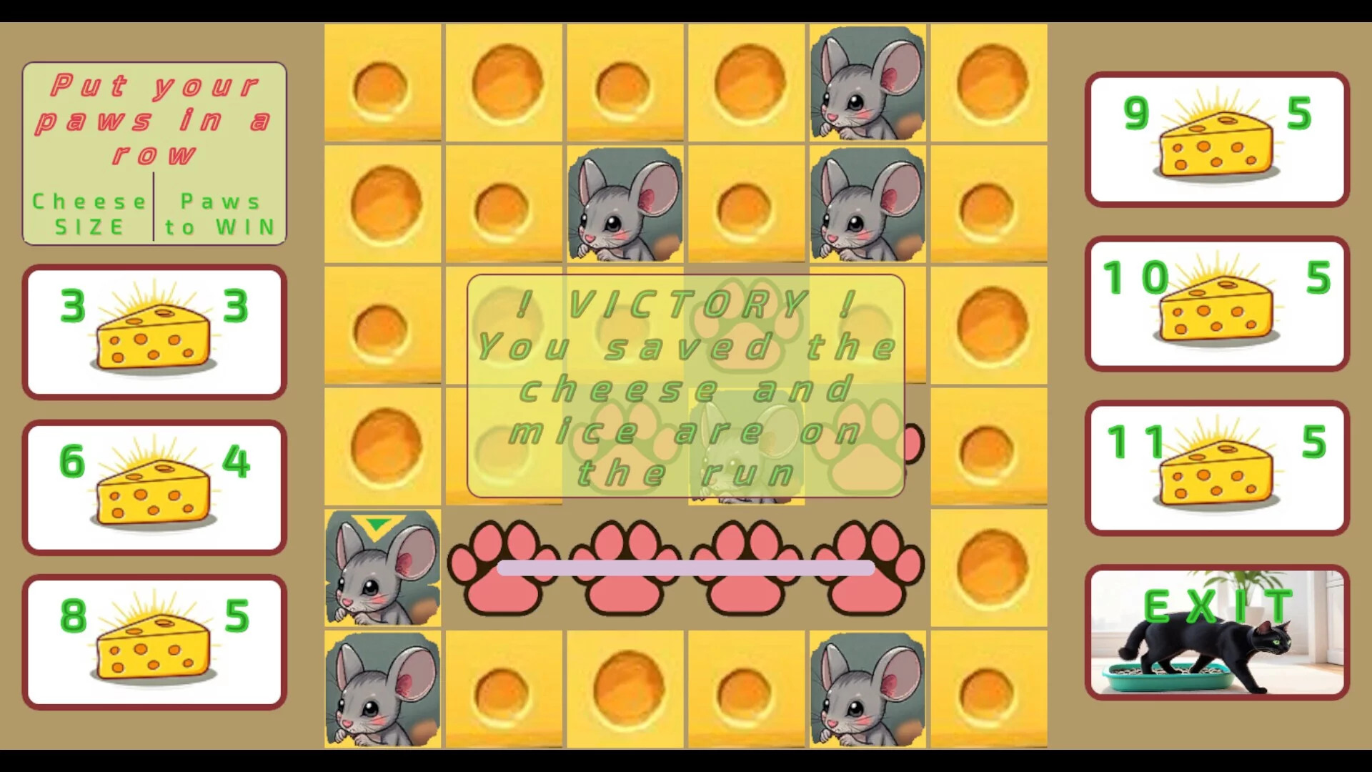 Изображение игры: CheeseCatToe