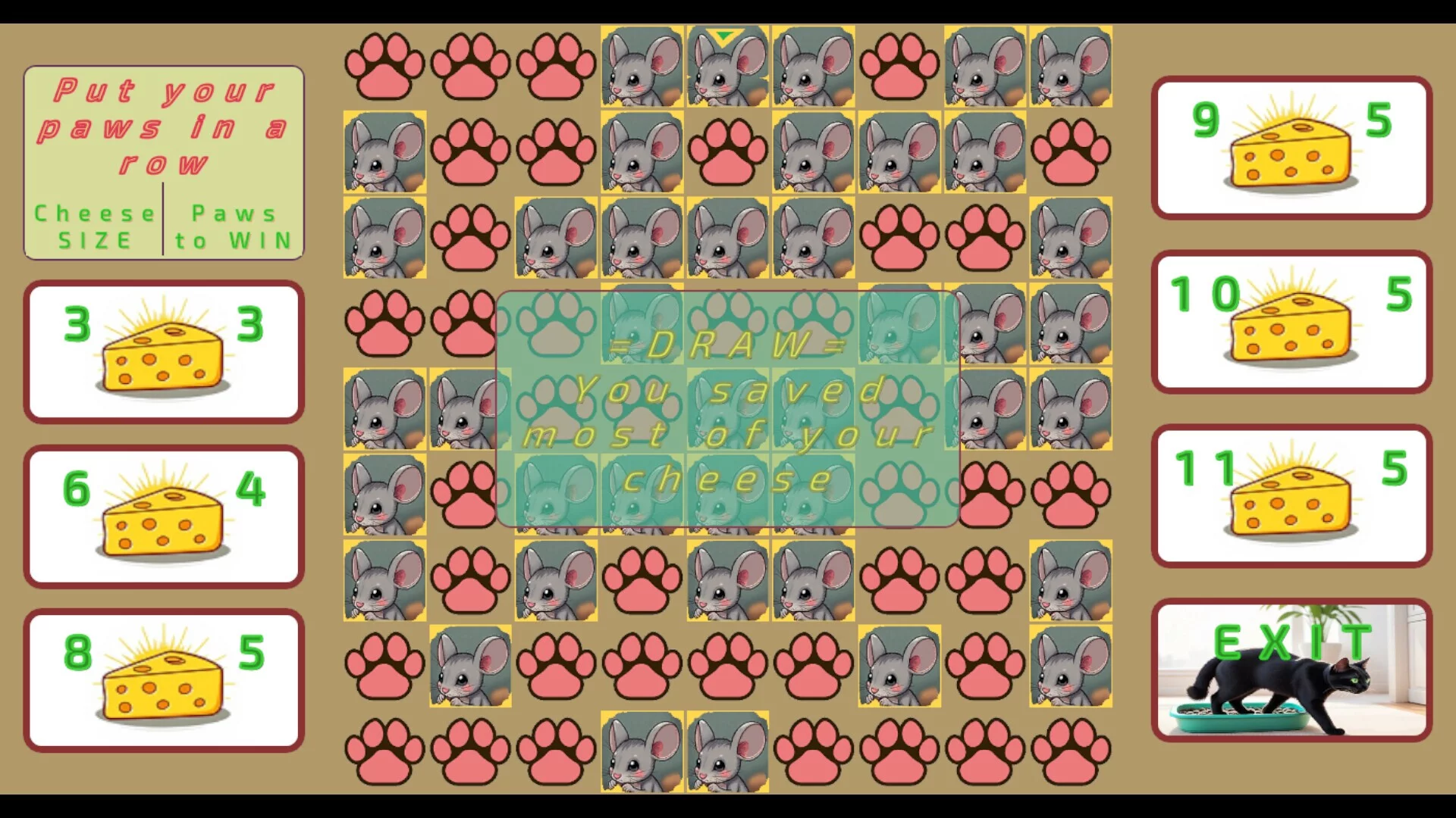 Изображение игры: CheeseCatToe