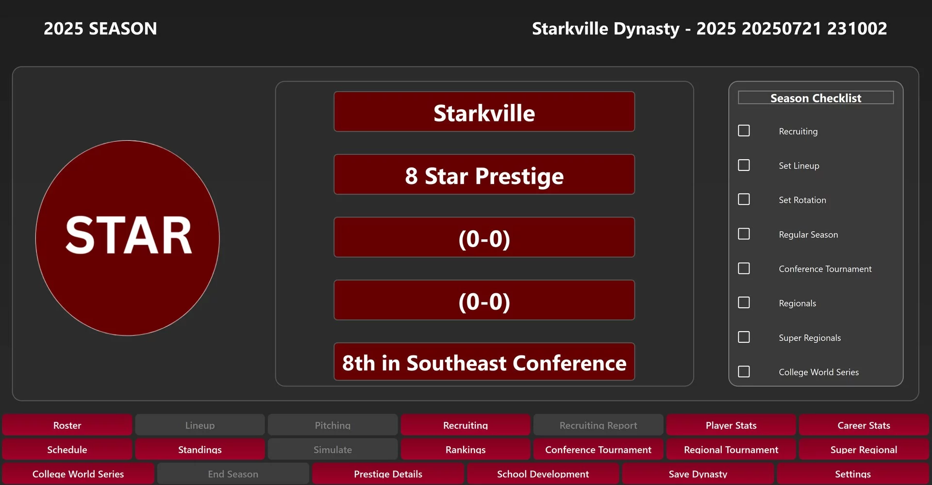 Изображение игры: College Baseball: Dynasty Builder