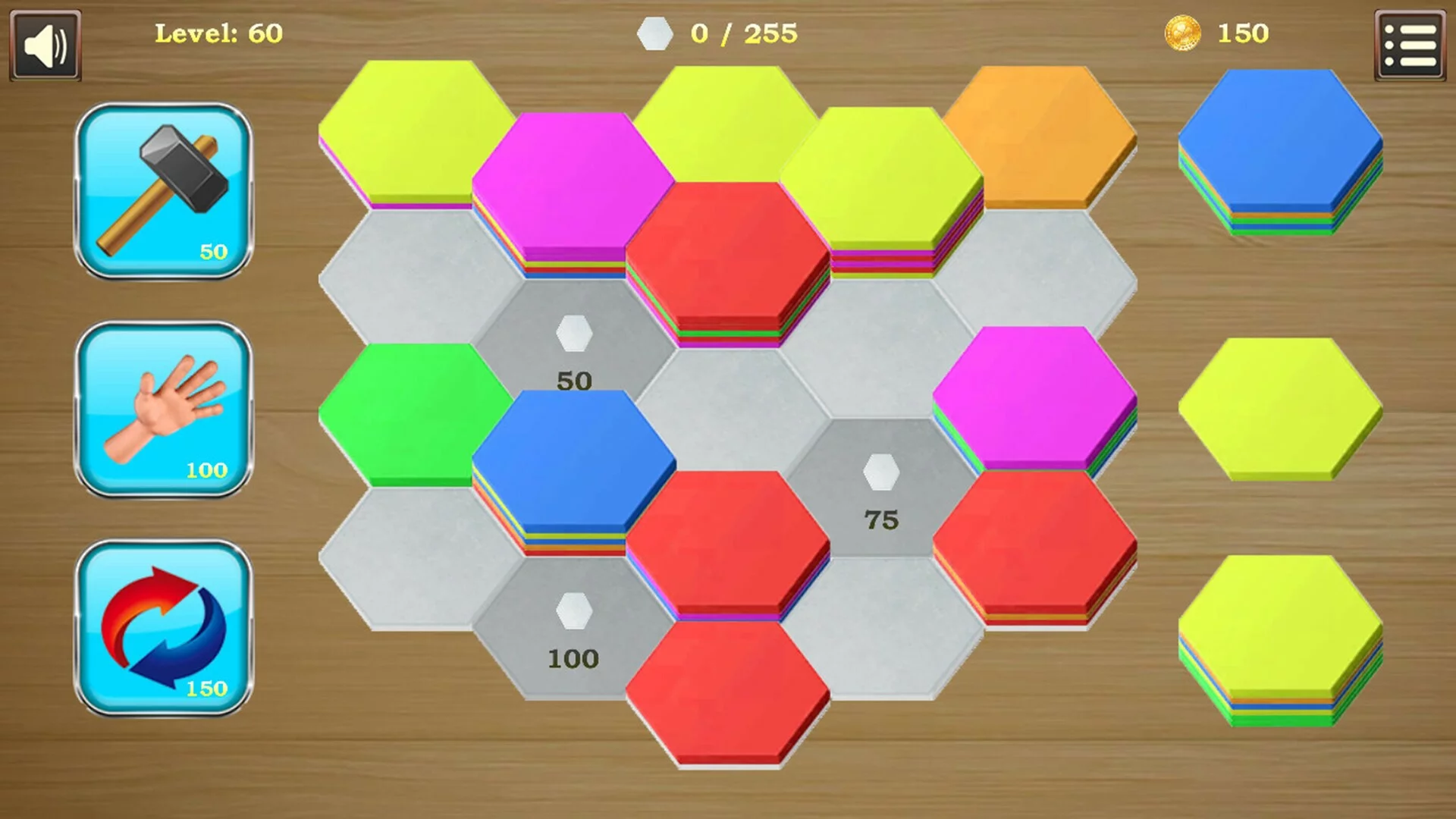 Изображение игры: Sort Hexa Tiles