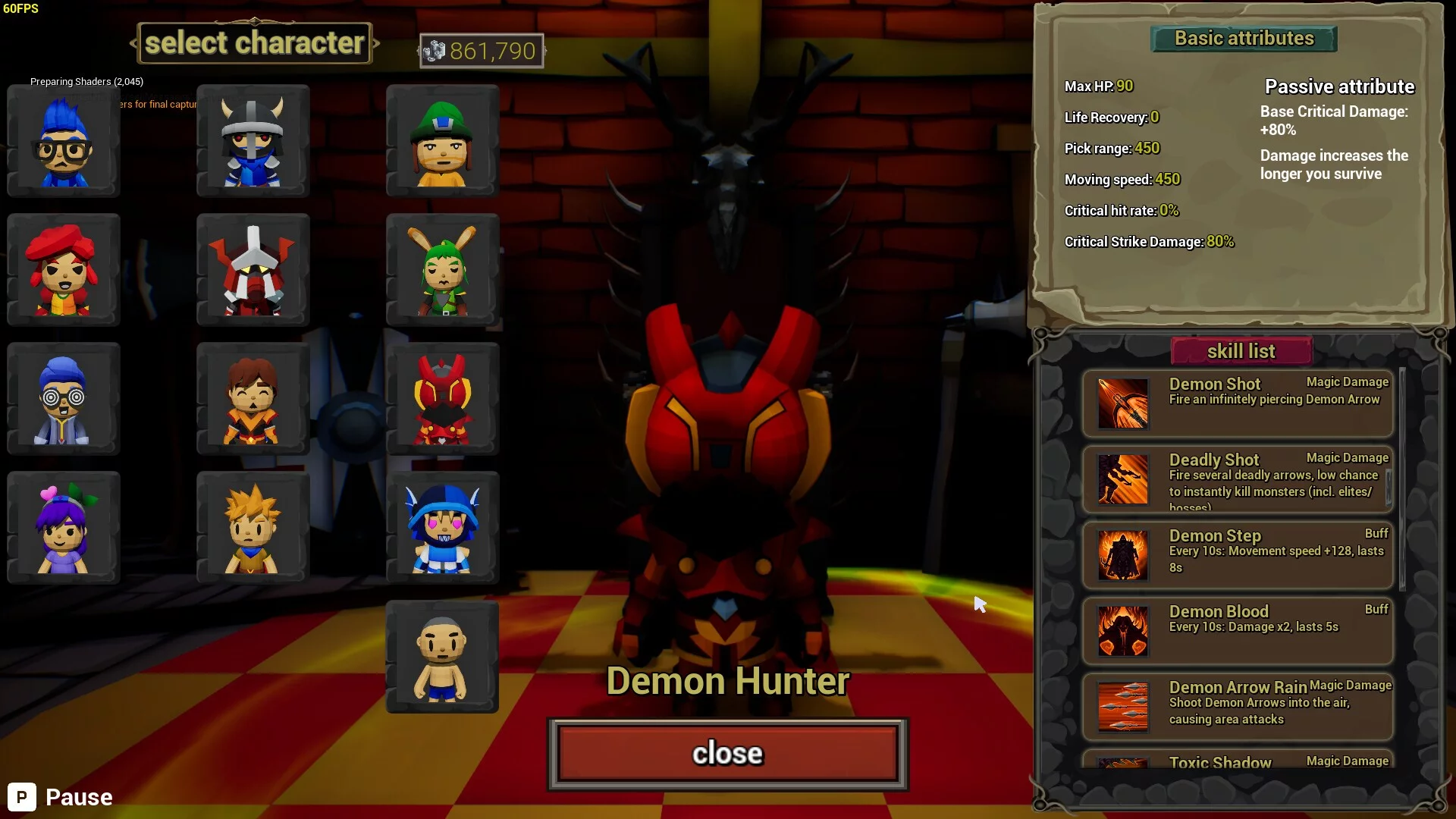 Изображение игры: Abyss Eschaton Survivors