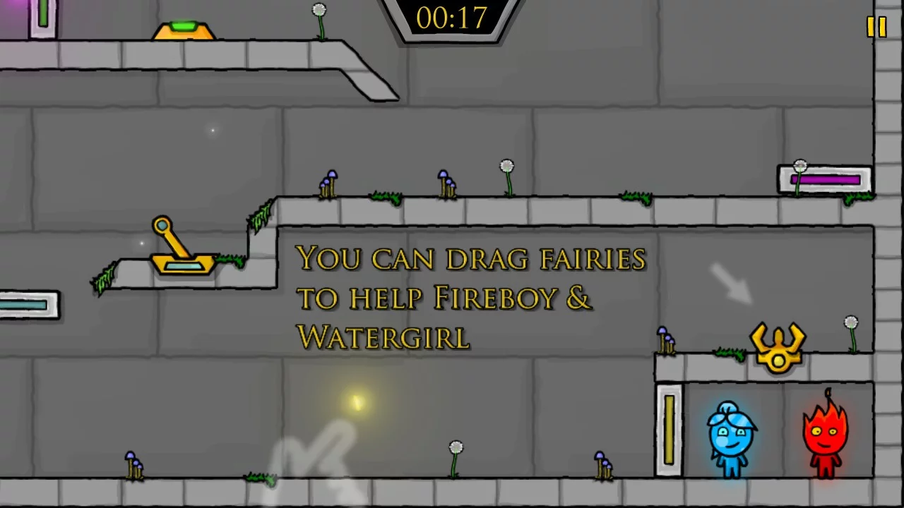 Изображение игры: Fireboy & Watergirl: Fairy Tales