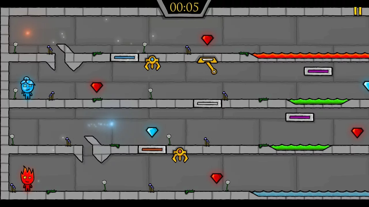 Изображение игры: Fireboy & Watergirl: Fairy Tales