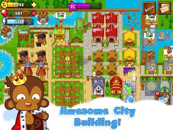 Изображение игры: Bloons Monkey City