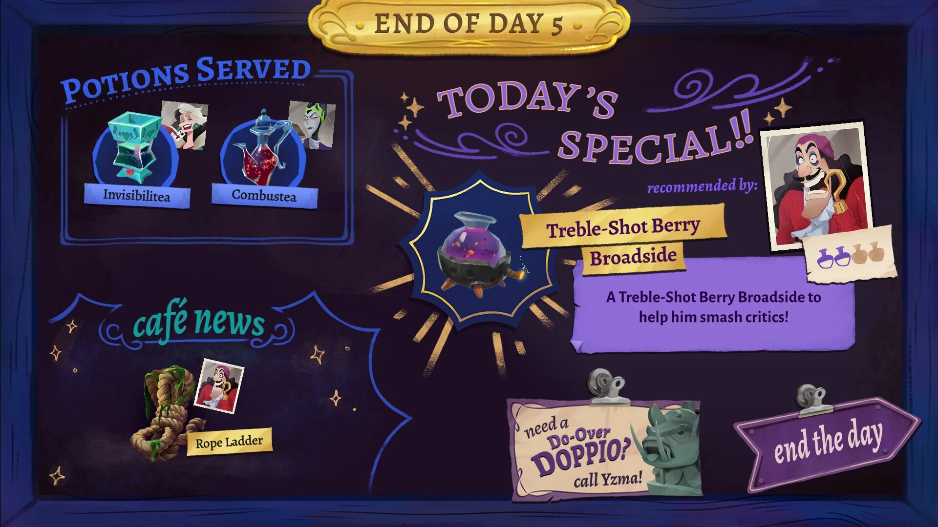 Изображение игры: Disney Villains Cursed Café