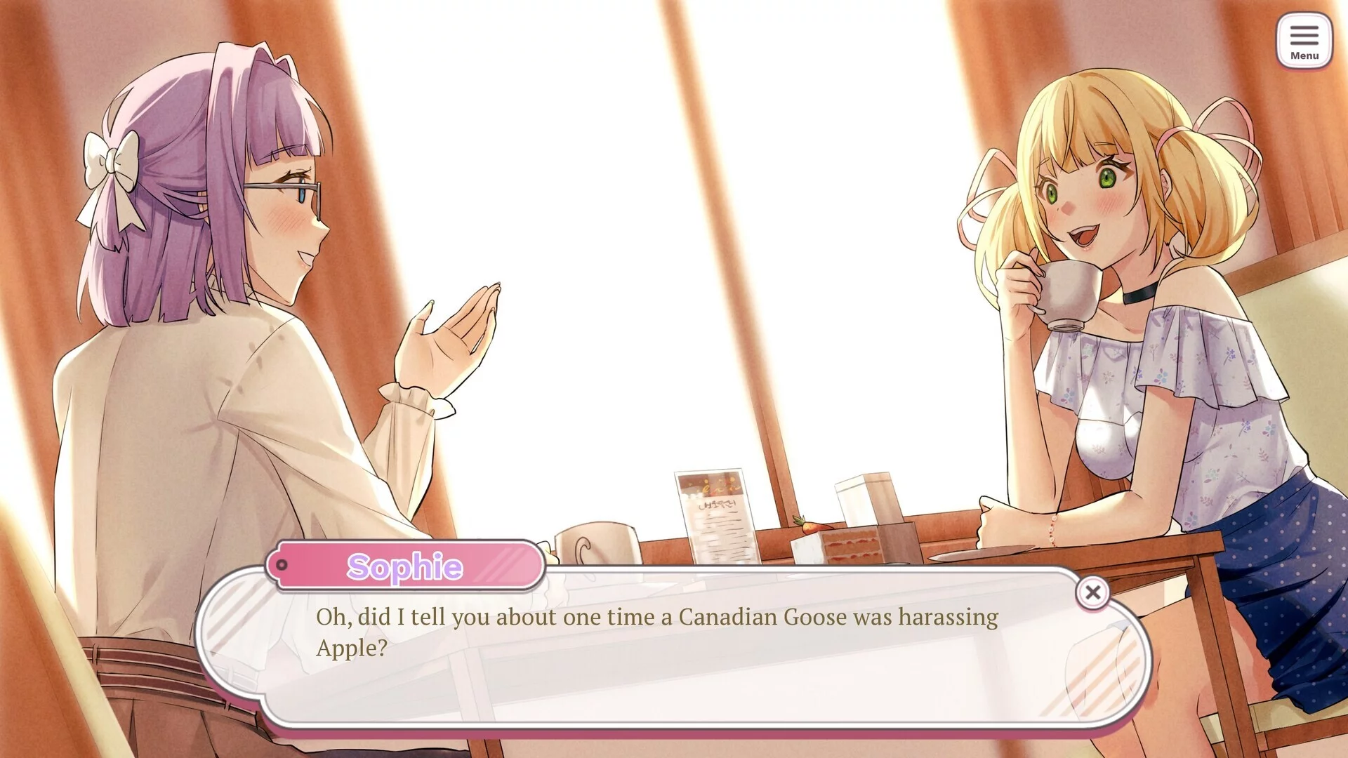 Изображение игры: Double Date - Yuri Visual Novel