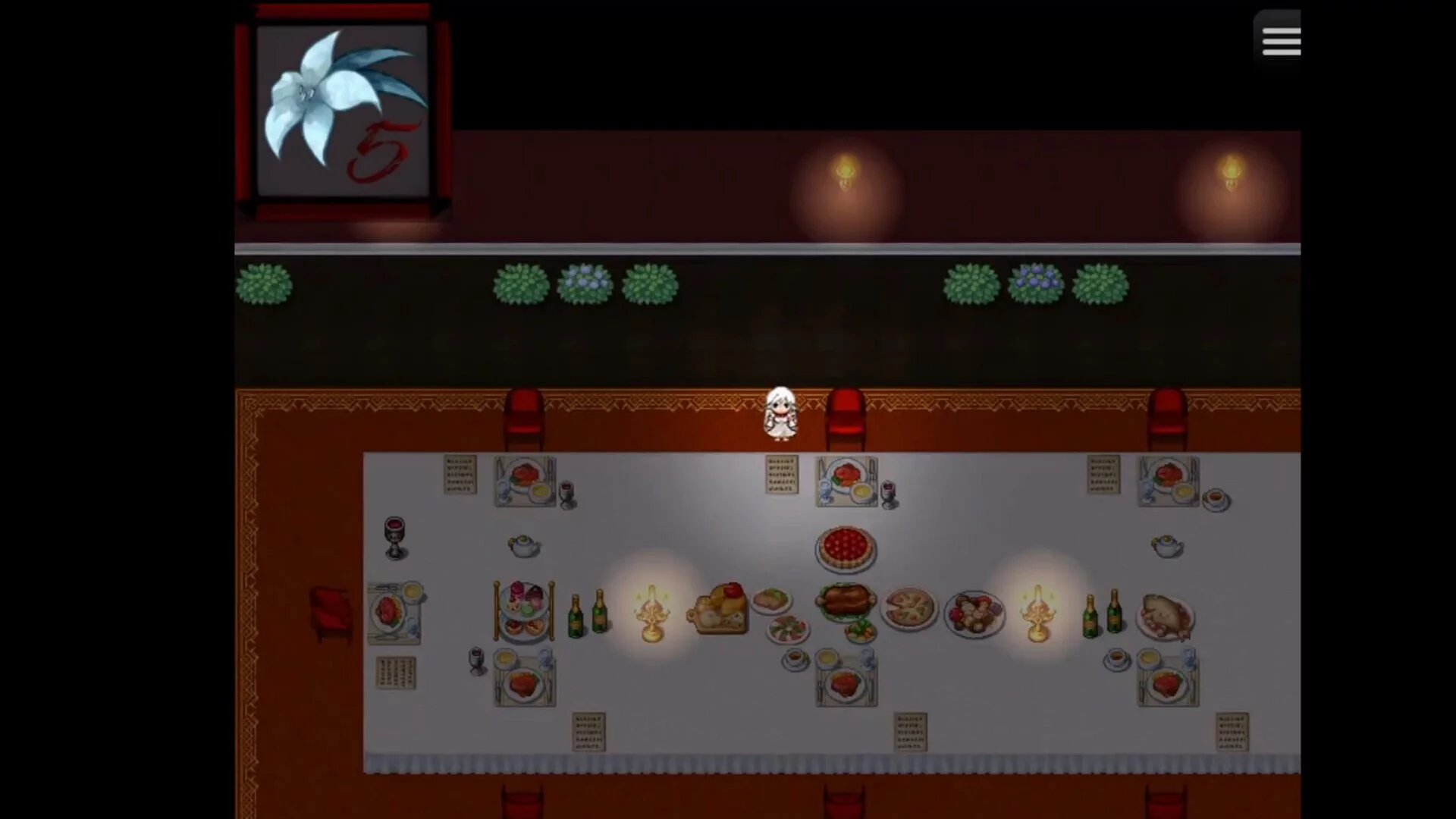 Изображение игры: Before you get trapped in the black lilies.