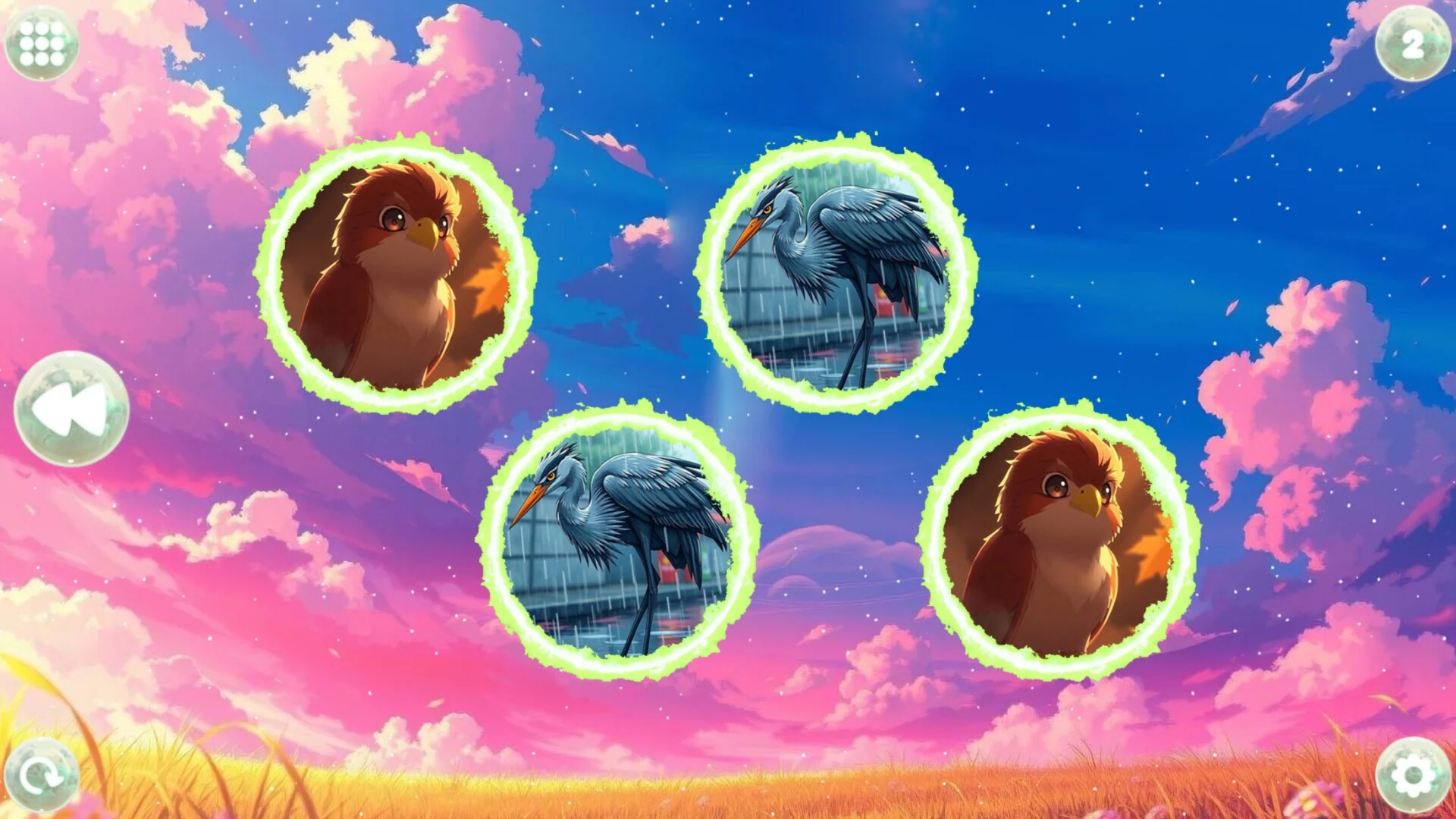 Изображение игры: Anime Dream Match: Birds