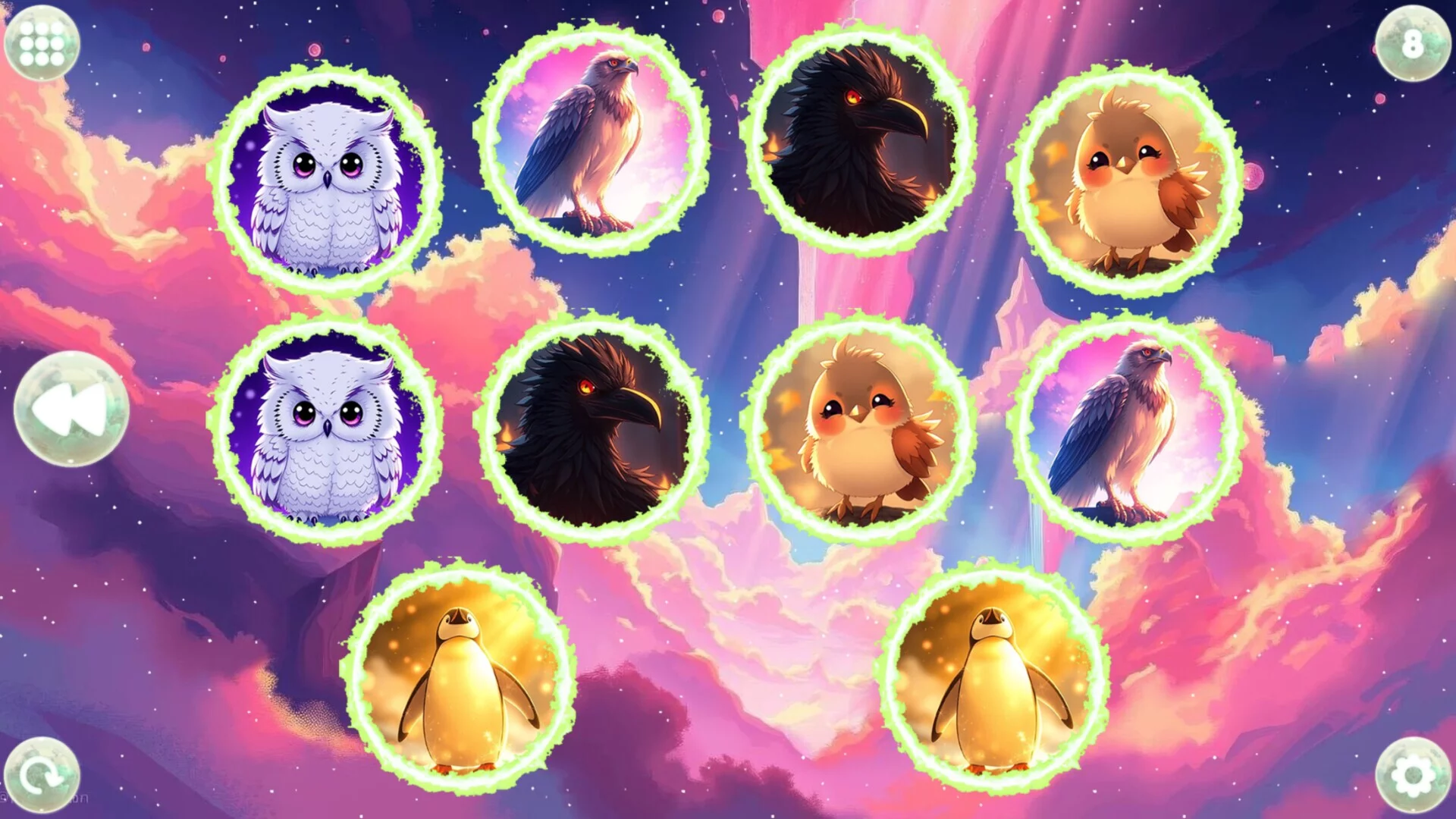 Изображение игры: Anime Dream Match: Birds