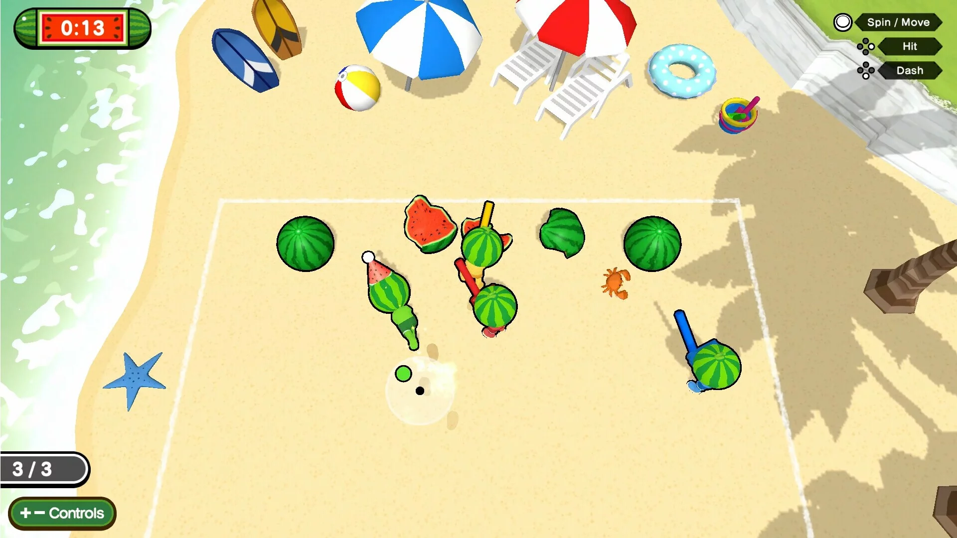 Изображение игры: Hit! Spin! Watermelon Party