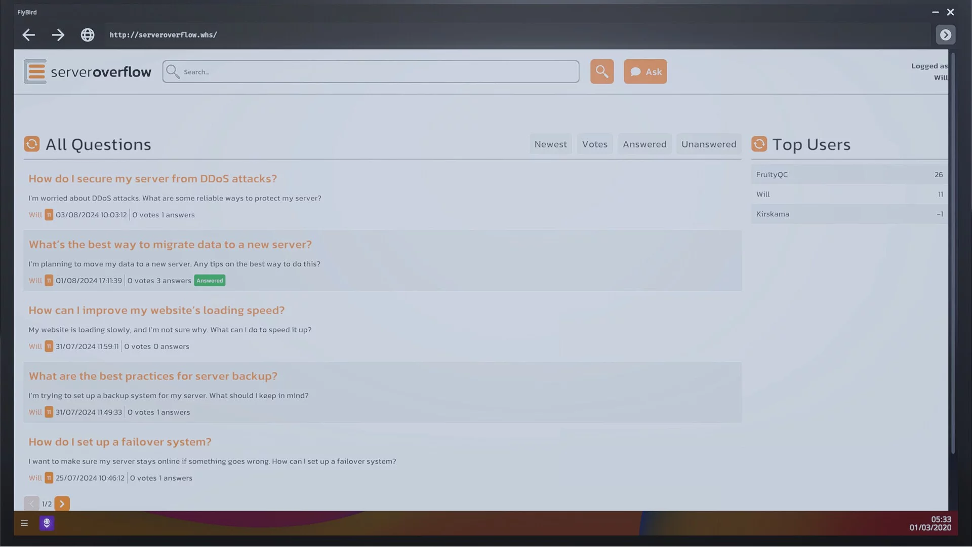 Изображение игры: Web Host Simulator
