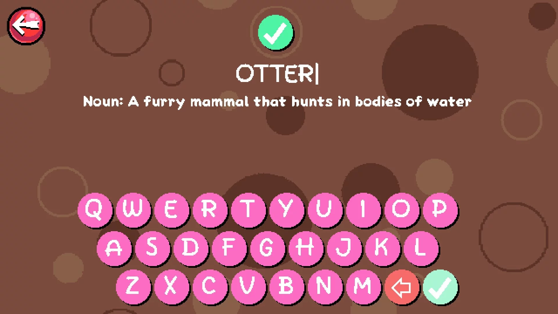 Изображение игры: WordScoop With Gelato the Otter