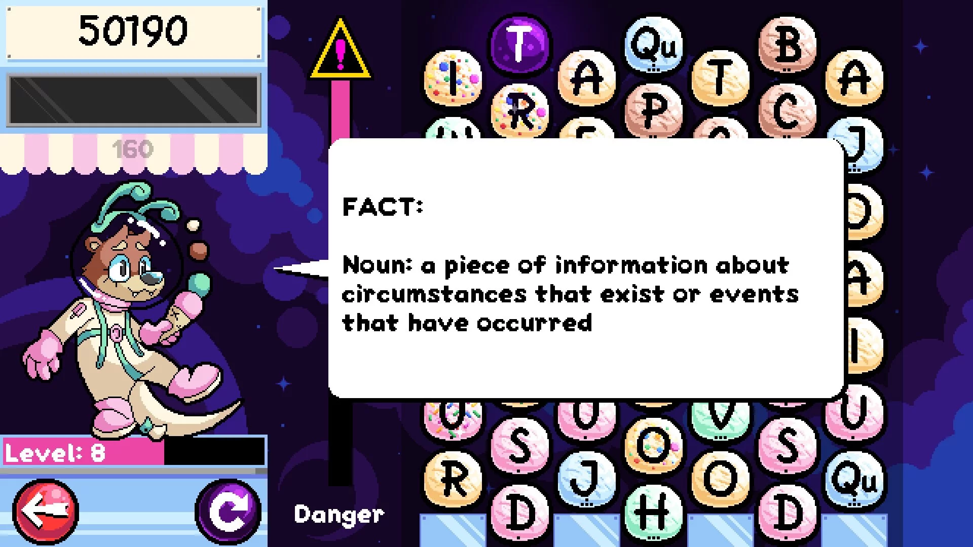 Изображение игры: WordScoop With Gelato the Otter