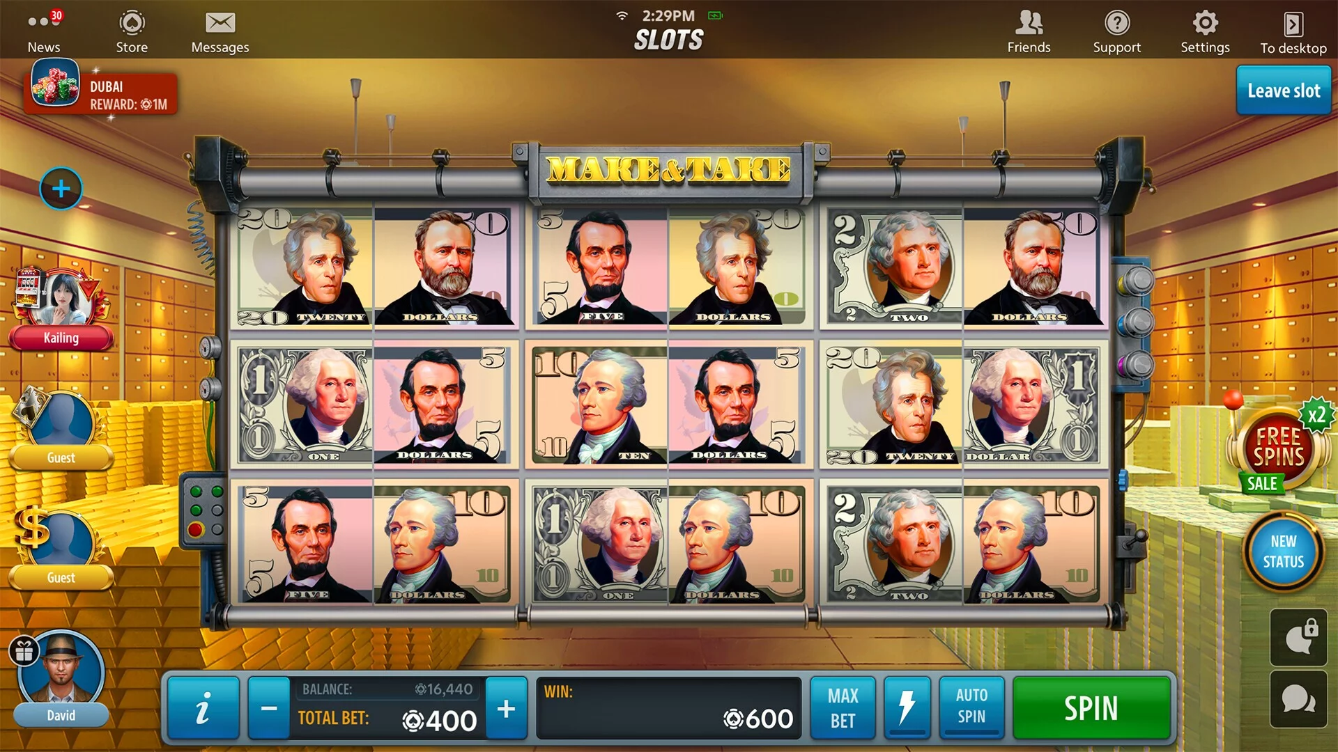 Изображение игры: Vegas Casino & Slots: Slottist