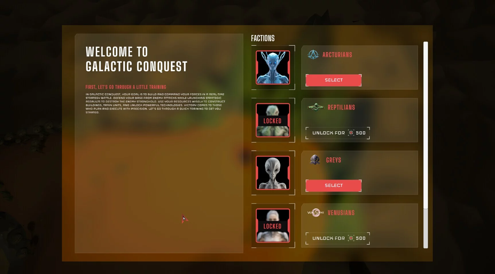 Изображение игры: Galactic Conquest