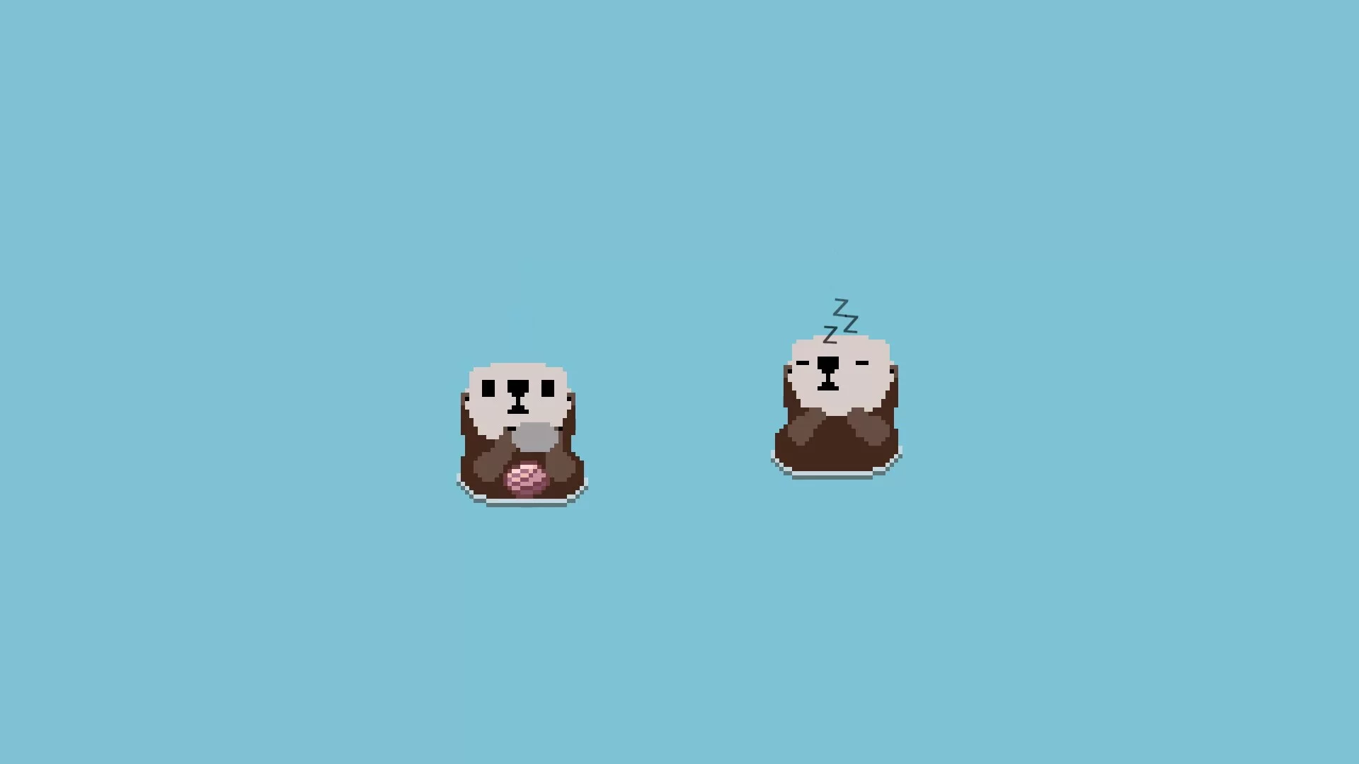 Изображение игры: otters and stones