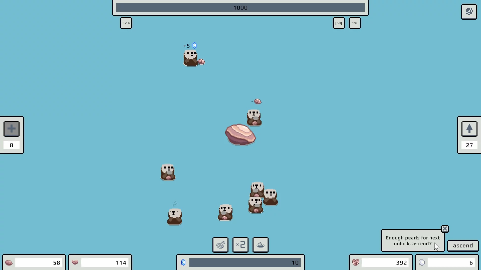 Изображение игры: otters and stones