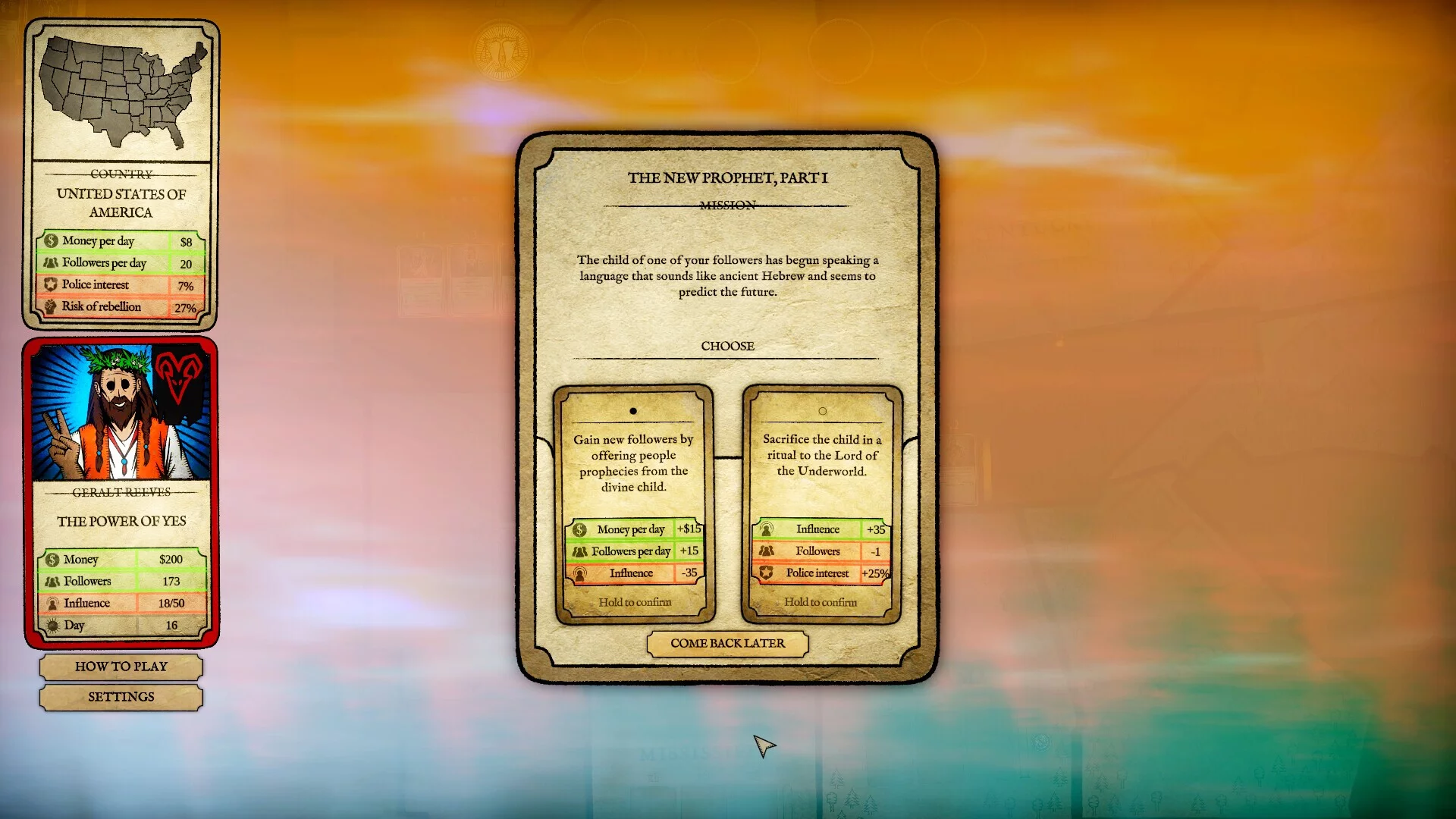Изображение игры: Cult Leader Simulator