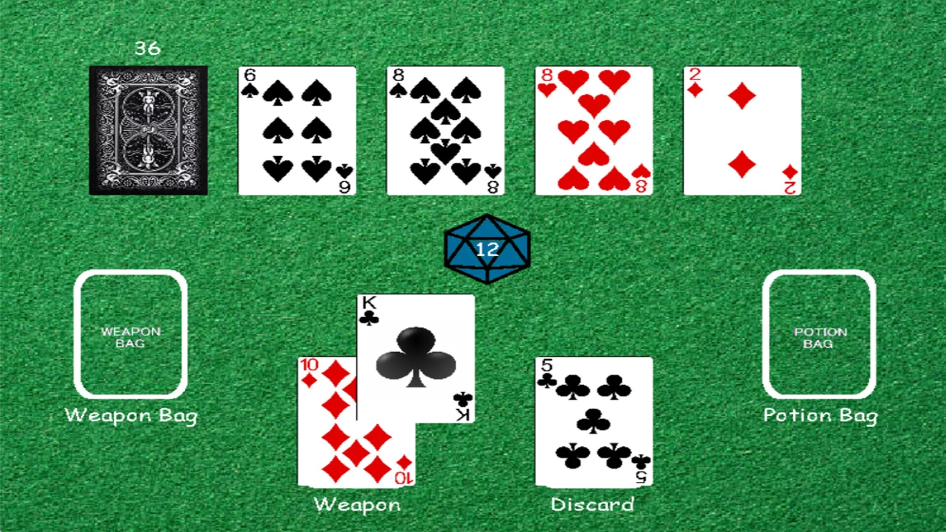 Изображение игры: Scoundrel Solitaire