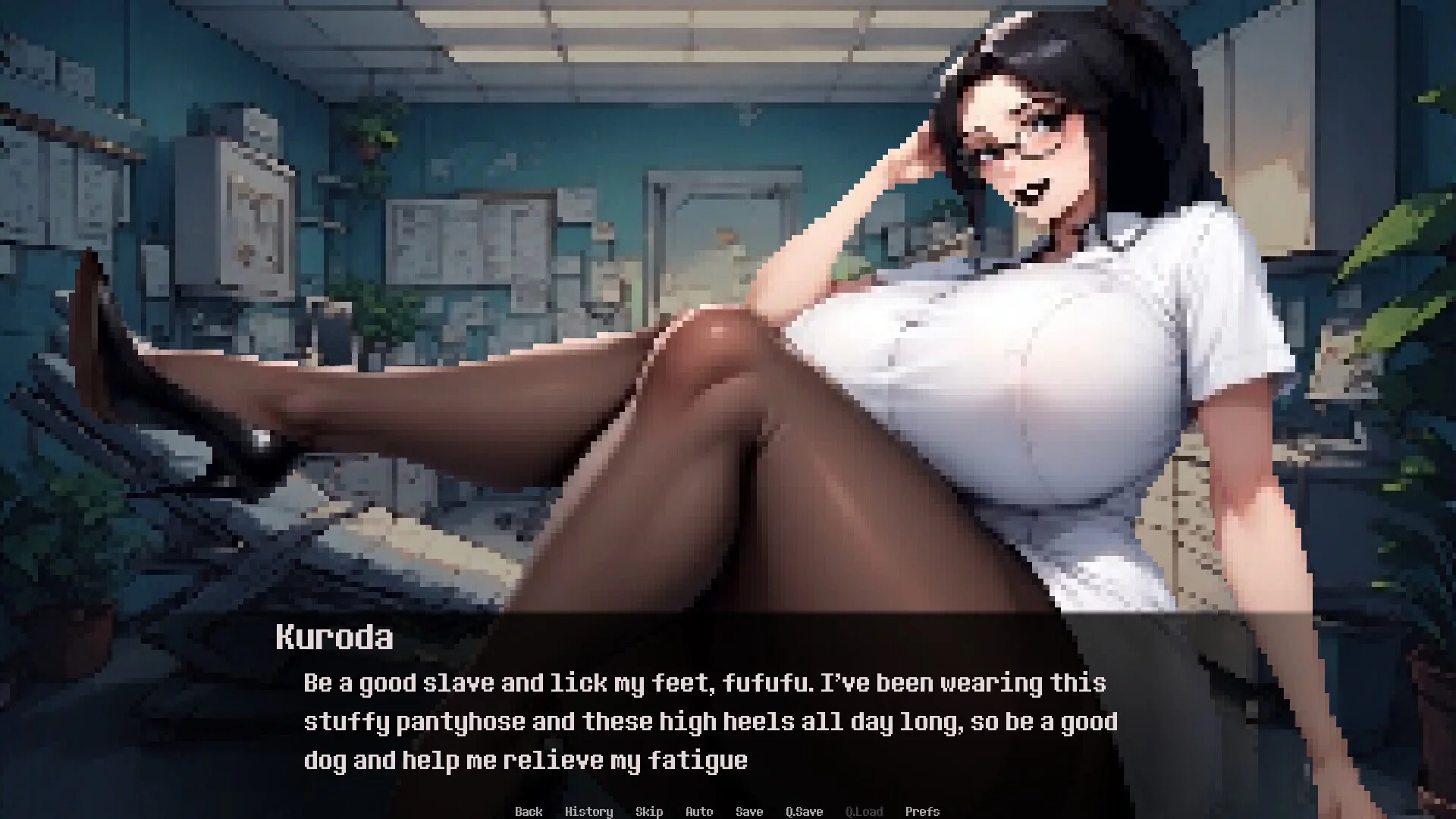 Изображение игры: Dominated by: Yandere Goth Doctor
