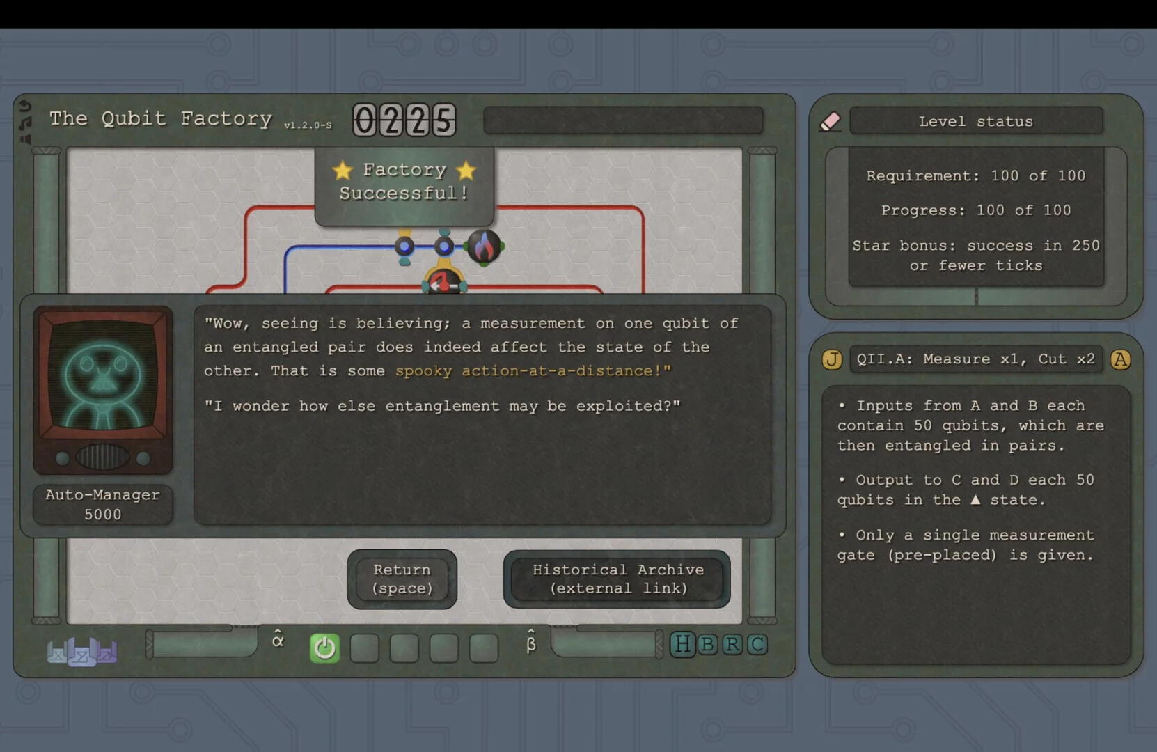 Изображение игры: The Qubit Factory