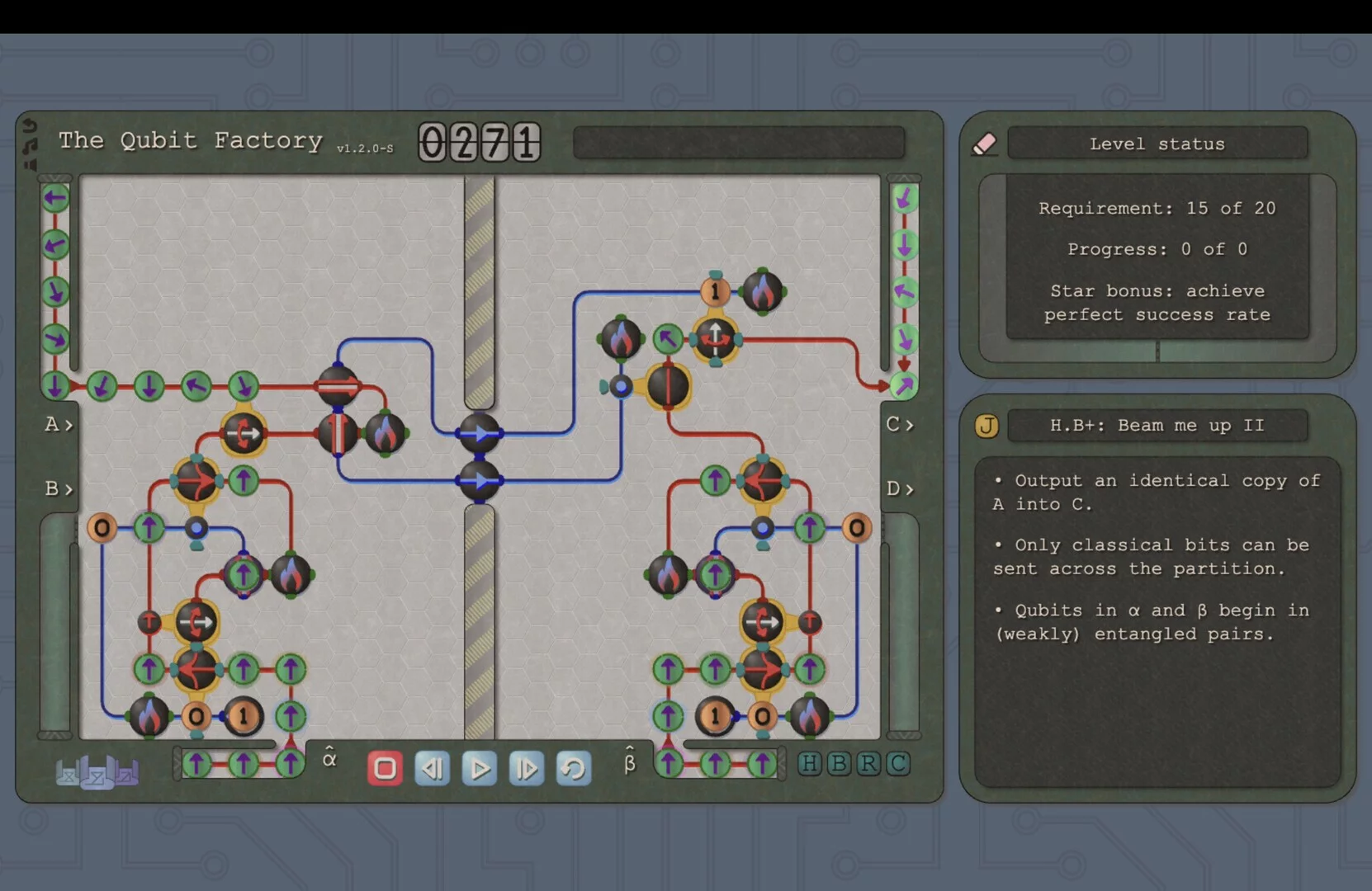 Изображение игры: The Qubit Factory