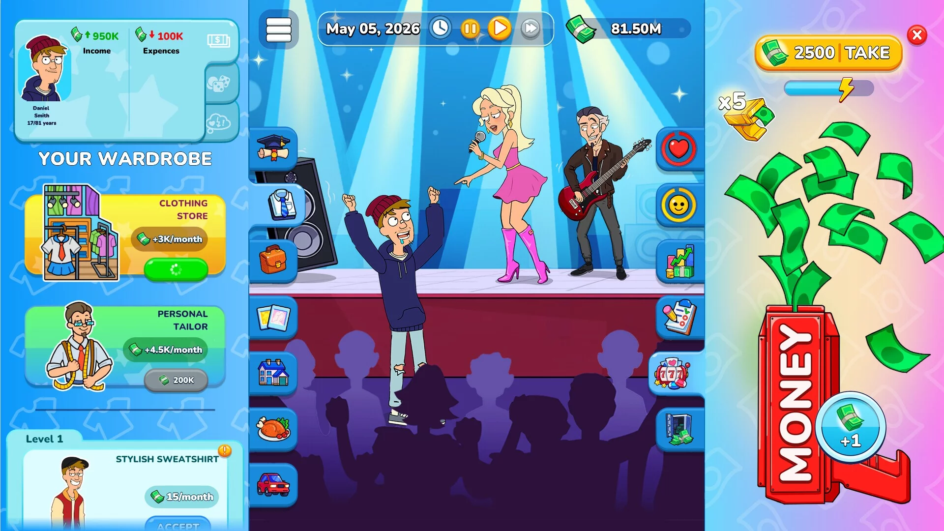 Изображение игры: Mr. Billion: Idle Rich Tycoon